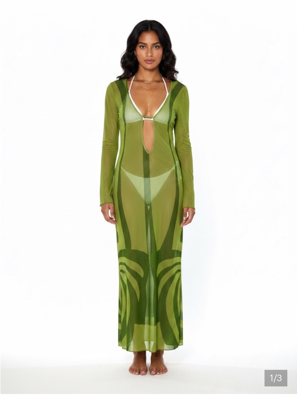 Caroline Constas Coverup Maxi Dress